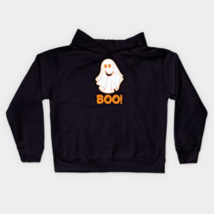 Halloween gift cute ghost smiling Kids Hoodie